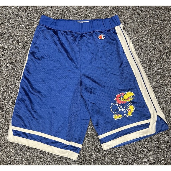 Champion Pants - Vintage University of Kansas Basketball Shorts Jayhawks Champion shorts Small
